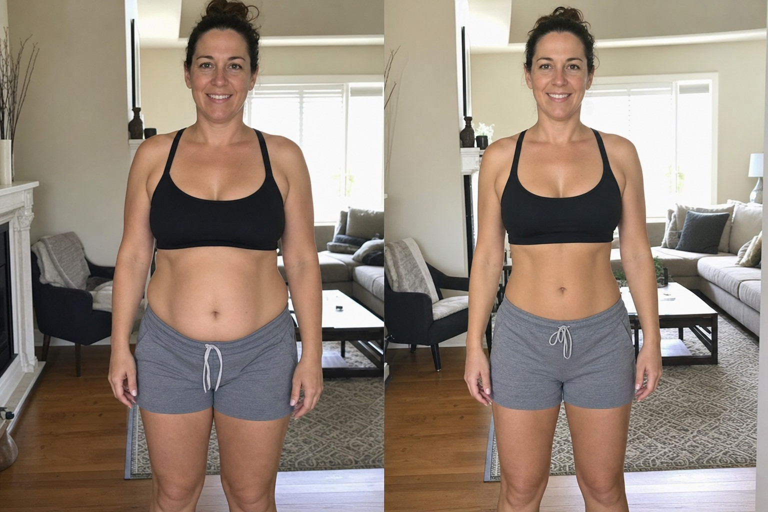 Rachel L. before and after — 12 week transformation